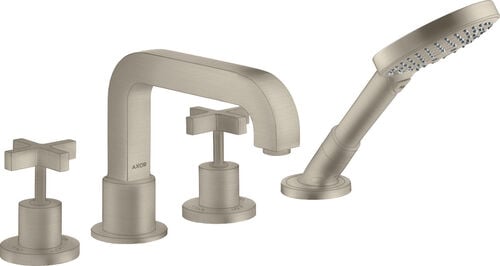 Wannenfüllkombination Axor Citterio 4-Loch brushed nickel