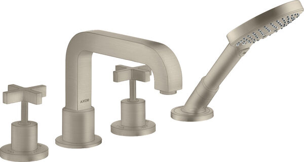 Wannenfüllkombination Axor Citterio 4-Loch brushed nickel image number 0