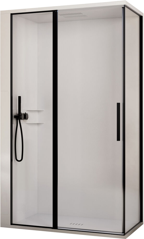 Douche &agrave; vapeur Ronal Skyfall Shower Noir mat image number 0