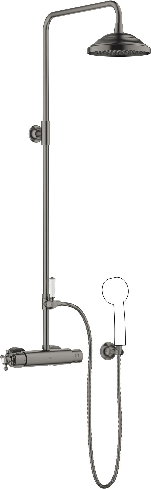 Brausethermostat mit Standbrause Dornbracht Madison Dark platinum matt image number 0