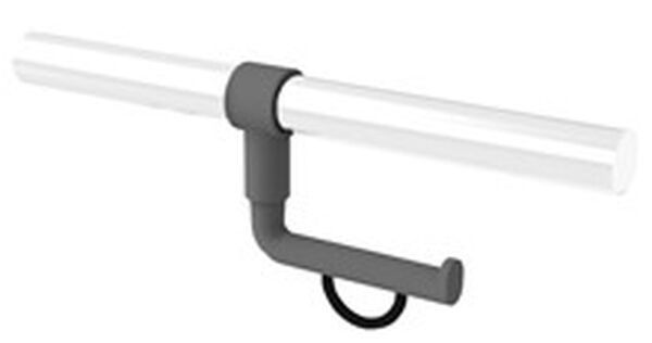 Portacarta Normbau-corrimano ribaltabile per tubo in nylon, con freno di srotolamento image number 0