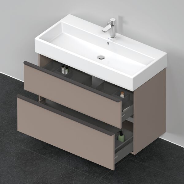 Meuble sous-lavabo Duravit D-Neo Basalte mat image number 3
