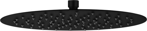 Pomme de douche avec effet pluie KWC Piatto-X R &frac12;" Noir mat image number 0