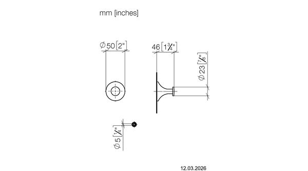 Crochet Dornbracht Vaia Laiton bross&eacute; image number 1