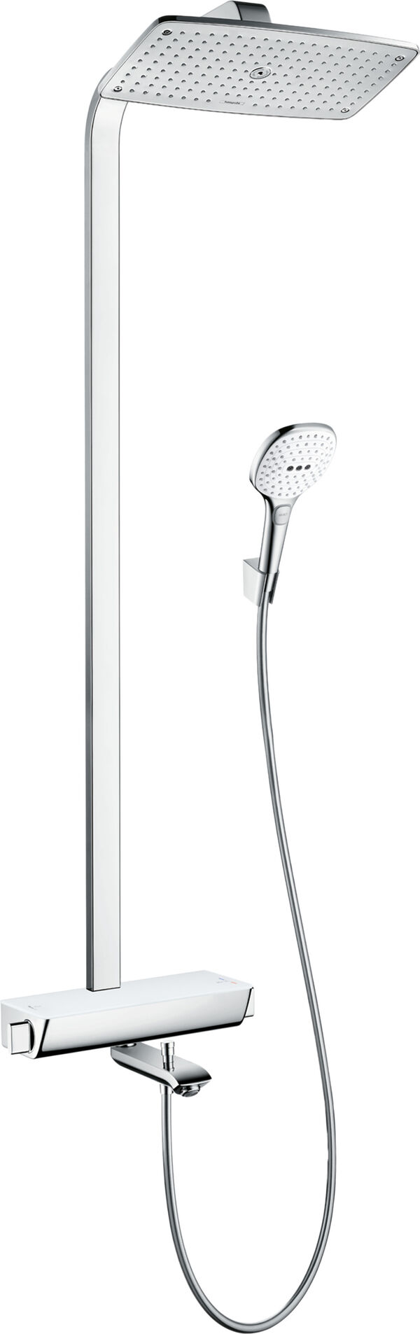 Showerpipe hansgrohe Raindance E 360, altezza 1505 mm, termostato da bagno ½", soffione ad effetto image number 0