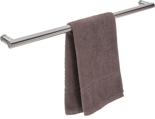 Handtuchhalter Koralle f&uuml;r Trennw&auml;nde Silber hochglanzeloxiert