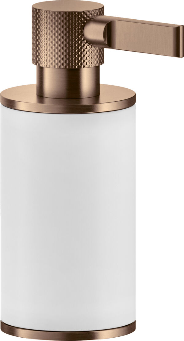 Distributore di sapone Gessi Inciso, modello d'appoggio, recipiente in corian satinata image number 0