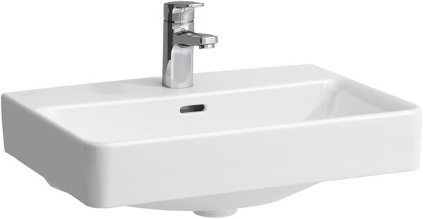 Lavabo Pro Compact / Pro S, con foro per rubinetteria, 55 x 38 cm, senza troppopieno image number 0