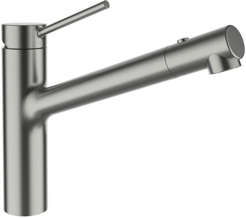 Miscelatore monocomando per lavello Laufen Twinplus Acciaio inossidabile spaz. PVD oro rosa