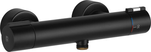 Duschenmischer Thermostat Emporio Via Tortona Schwarz matt