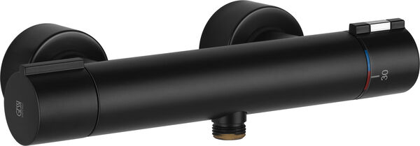 Duschenmischer Thermostat Emporio Via Tortona Schwarz matt image number 0