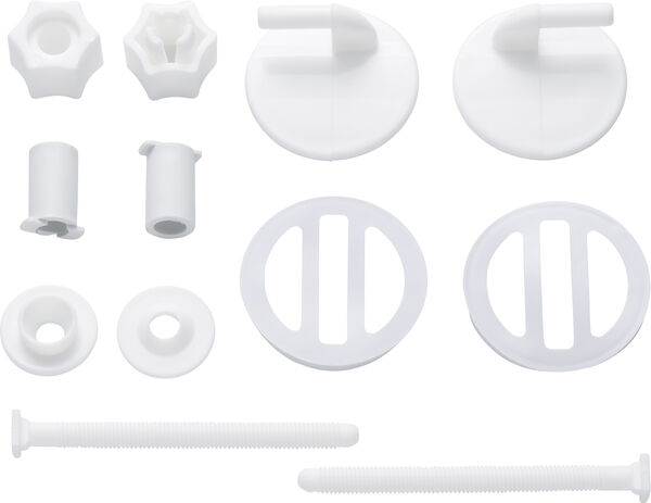 Paire de charnières Neoperl Deco Duroplast blanc image number 0