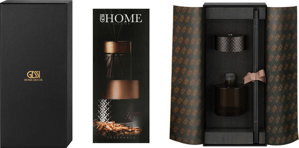 Cofanetto profumo Gessi Home Decor, Profumo per ambiente 200 ml, rattan e coperchio (senza vaso) image number 0