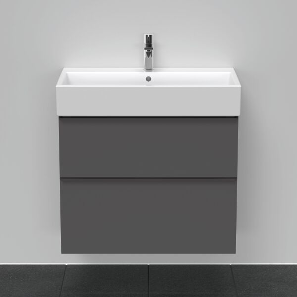 Meuble sous-lavabo Duravit D-Neo Graphite mat image number 2