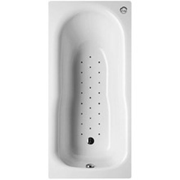 Baignoire Whirlpool Alterna steel kombi silent blanc Buses et vidage chromés image number 0
