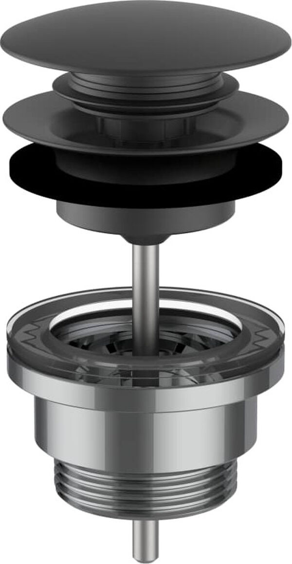 Soupape d'&eacute;coulement Laufen push-open 1&frac14;" Titane noir mat PVD image number 0