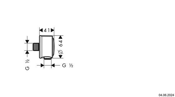 Anschlussbogen Axor Montreux Fixfit verchromt image number 1