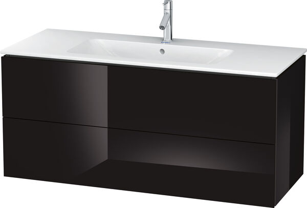 Armadio sottolavabo L-Cube l:122 cm, a: 55 cm, p: 48,1 cm 2 cassetti Tip-on per 2141 825/826 image number 0