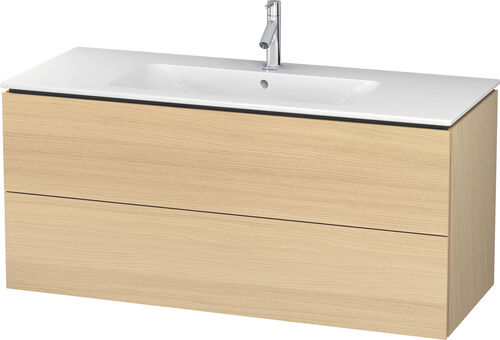 Meuble sous-lavabo L-Cube chêne méditerranéen