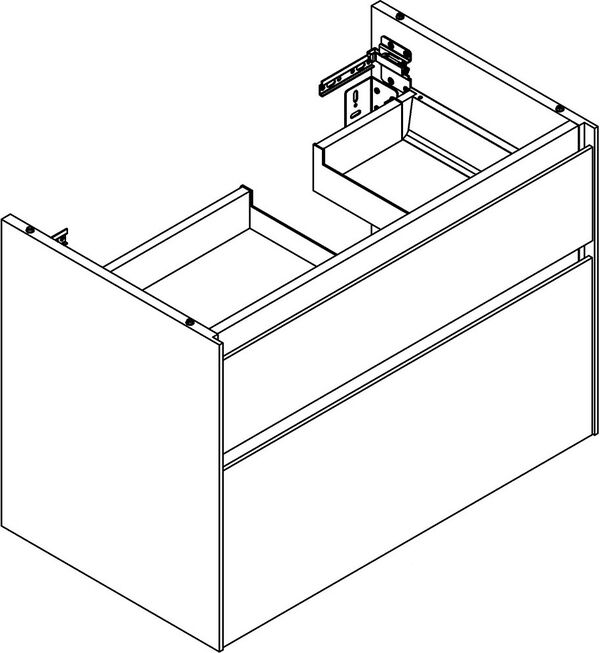 Meuble sous-lavabo Alterna dinea S Walnut predazzo image number 0