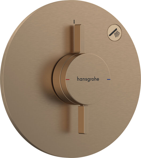 Duschsystem Hansgrohe Duo Turn S brushed bronze image number 0
