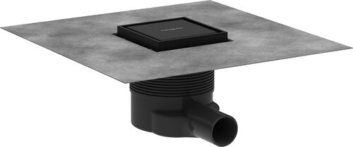 Bodenablaufgarnitur Hansgrohe Raindrain Brilliance Schwarz matt