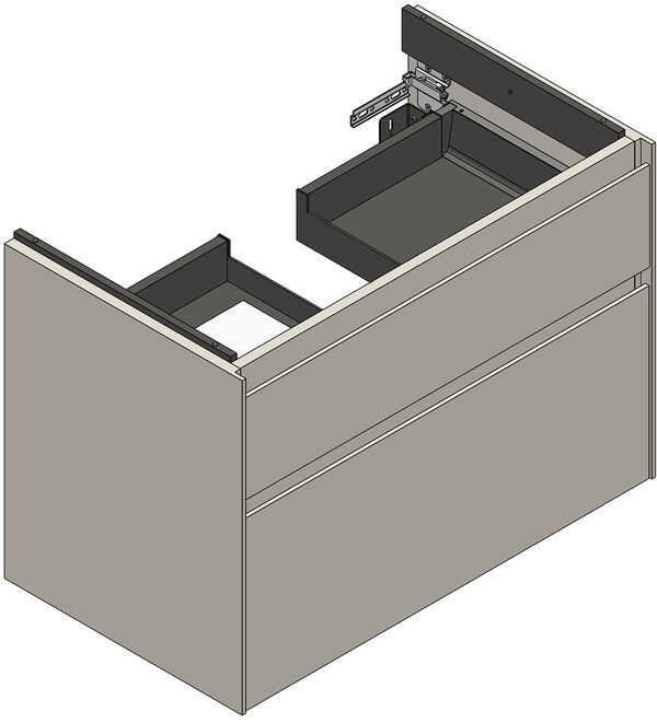 Meuble sous-lavabo Alterna meda S Ch&ecirc;ne Sherman anthracite image number 0