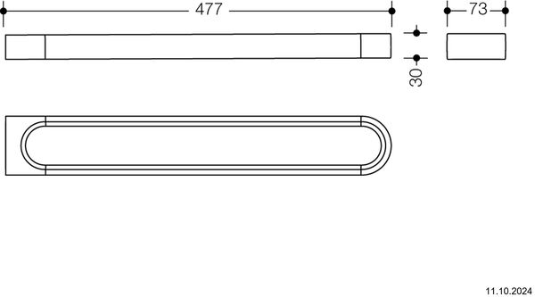 Handtuchhalter Hewi System 800 verchromt image number 1