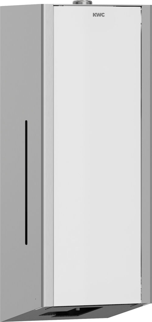 Distributore elettronico di sapone KWC EXO 625 Bianco Frontale vetro temperato