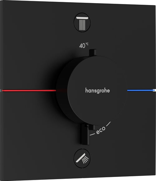 Duschsystem Hansgrohe Shower Select Comfort E Schwarz matt