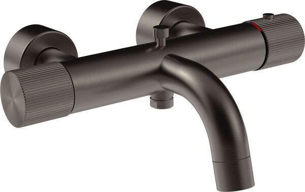 Bademischer Gessi Habito Black metal brushed rigato image number 0