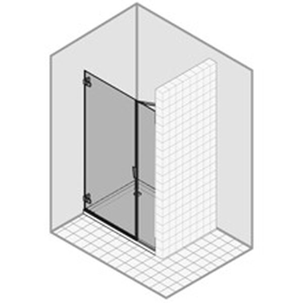 Porte pendulaire Duka Pura 5000 Chrom&eacute;/Alu brillant Parsol gris protect image number 0