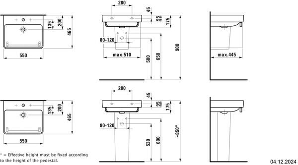 Lavabo Pro S blanc image number 1