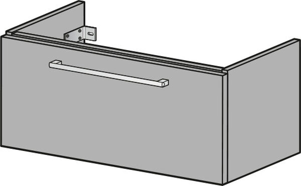 Waschtischmöbel Alterna pro S Breite 101 cm weiss hochglanz image number 0