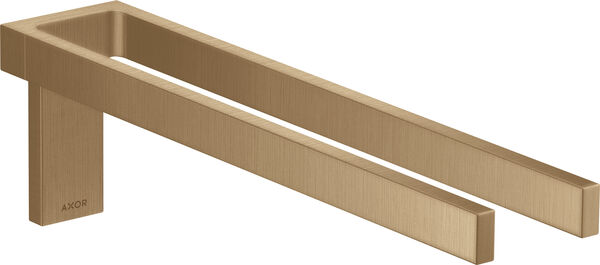 Porte-linge double Axor Universal Rectangular Brushed bronze image number 0