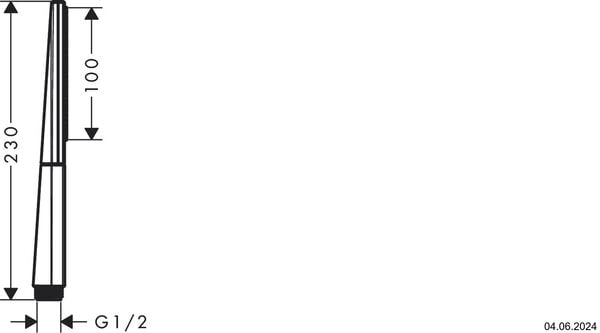 Douche &agrave; main Hansgrohe Rainfinity Brushed black chrome image number 1