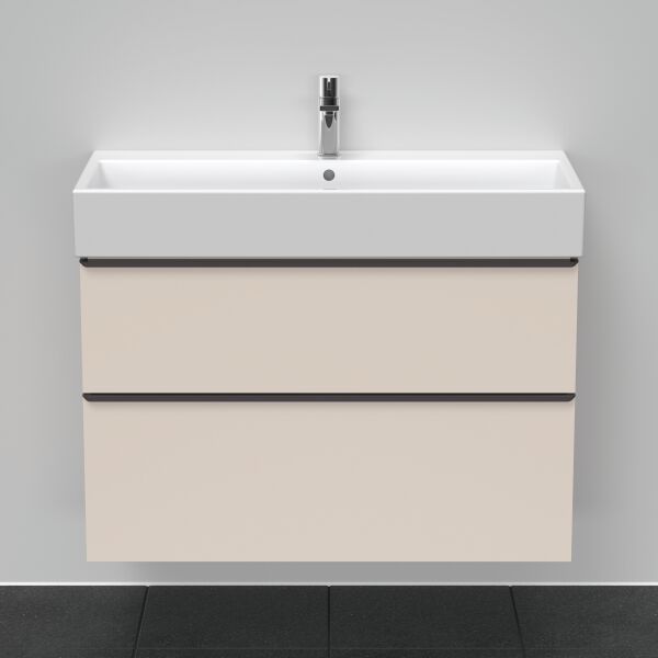 Meuble sous-lavabo Duravit D-Neo taupe mat image number 2