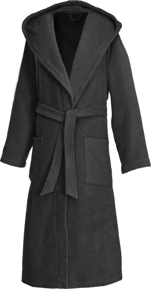 Bademantel Weseta dreamflor anthrazit Gr&ouml;sse M