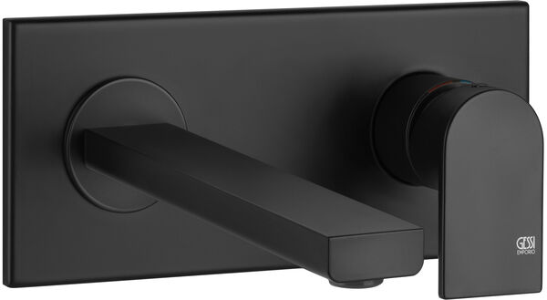 Wandmischer-Endmontageset Emporio Via Manzoni ½" schwarz matt image number 0