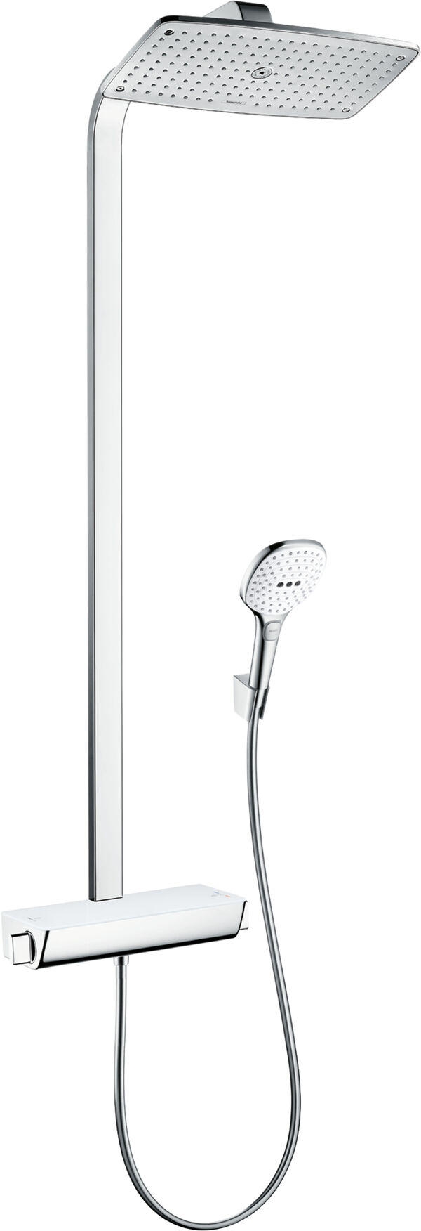 Showerpipe hansgrohe Raindance E 360, altezza 970 mm, termostato da doccia ½", soffione ad effetto image number 0