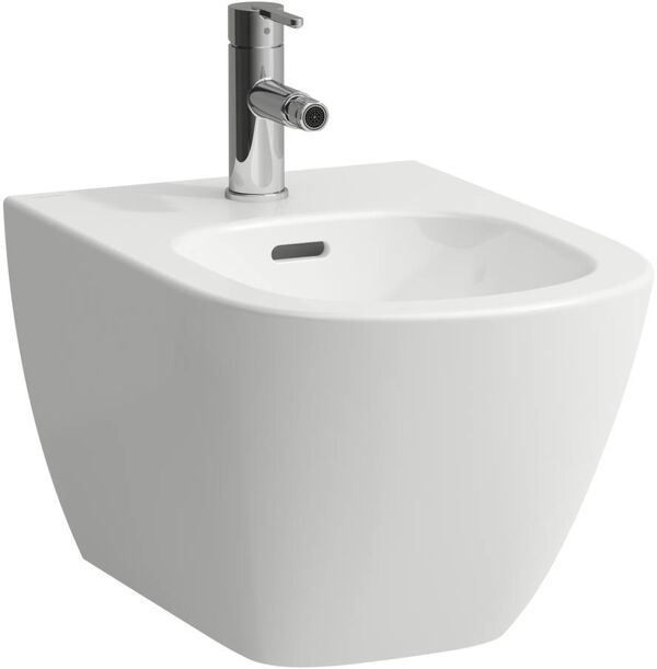 Wand-Bidet Laufen Lua 52,Armaturenloch, mit Überlauf verdeckte Befestigung image number 0