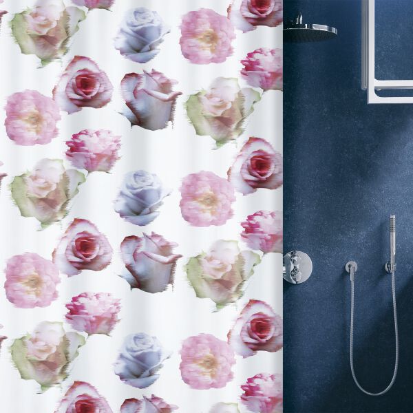 Tenda per doccia Spirella rose image number 1
