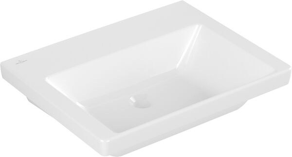 Lavabo Villeroy & Boch Subway 3.0, senza foro per rubinetteria, senza troppopieno, 60 x 47 cm image number 0