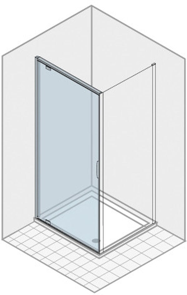 Dreht&uuml;re Duka Natura 4000 Silber hochglanzeloxiert Echtglas klar ProCare image number 0