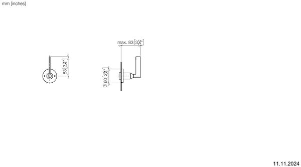 Inverseur &agrave; 2 voies Dornbracht Vaia Chrom&eacute; image number 1