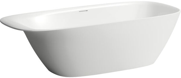 Vasca da bagno Laufen Ino, a posa libera, 180 x 80 cm, in materiale minerale Sentec, pannello image number 0