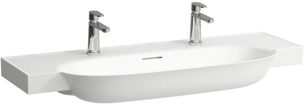 Waschtisch Laufen New Classic 120 x 48 cm Weiss Cleaneffekt image number 0