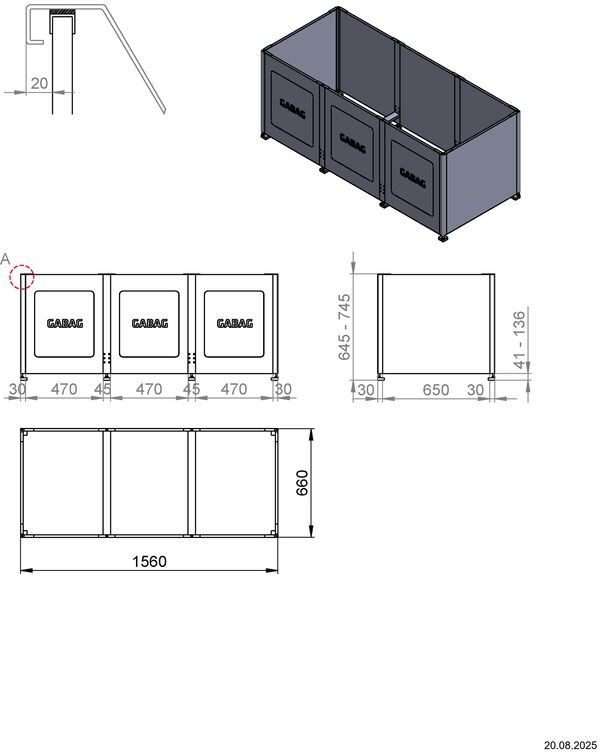 Badewannentr&auml;ger Gabag Compact C 600 image number 1