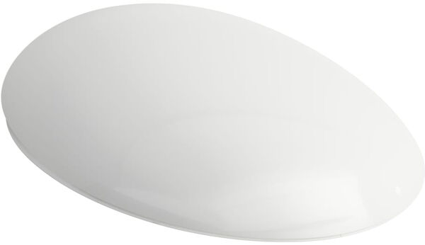 Sedile per vaso Alessi One con coperchio, abbassamento automatico cerniere cromate image number 0