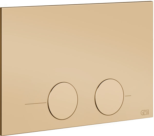 Plaque de d&eacute;clenchement Gessi Warm bronze PVD image number 0